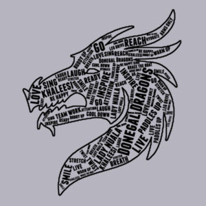Donegal Dragons Word Cloud - College Hoodie Design