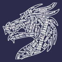 Donegal Dragons Word Cloud - College Hoodie Design